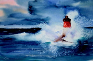 Le Phare Les Pierres noires - Les Marines