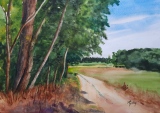 Pas loin de la frontière Luxembourgeoise - Peintures sur le motif