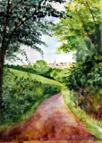 Au loin Herve - Peintures sur le motif