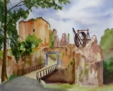 Le château de Franchimont - Peintures sur le motif