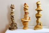 Créations en s'inspirant d'une sculpture de Tony Cragg - Mes modelages