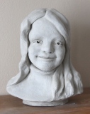 Petite fille souriante - Mes modelages