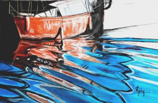 Vu à Venise ! Transport - Mes pastels