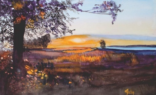 Couchef de soleil à Kamouraska en Gaspésie - Mes paysages 4ème