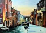 Un soir à Venise - Mes acryliques