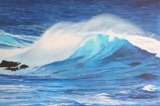 Une vague - Mes acryliques
